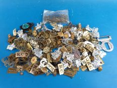 A large collection of Rhodesian military badges, buttons, belt buckles, railway badge etc.