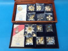 A cased set of replica limited edition German military medals