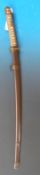 A Shingunto Japanese army officer's sword with arsenal mark under the tang (blade approx 65cm long,
