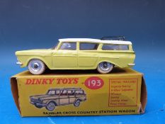 Dinky Toys diecast model Rambler Cross Country Station Wagon, 193, in original box.