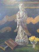 Countess Ingegerd Ahlefeldt Laurvigen: Oil on canvas still life 