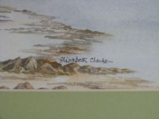 A late 19thC watercolour of Mont St Michel in Normandy by Olive Capper (17 x 23cm),