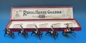 Britains lead British Soldiers The Royal Horse Guards (The Blues), set 2,