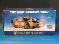 Franklin Mint diecast model 1:24 scale M1A1 Abrams Tank (in original box)