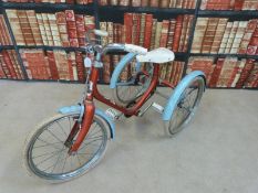 A vintage childs Raleigh tricycle