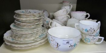 A collection of decorative teaware