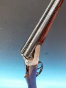 A Kestrel 20 bore side by side shotgun, serial number 326759.