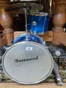 A Burswood drum kit and keyboard guitar