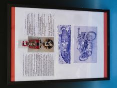 A Distinguished Conduct Medal replica and display relating to 201044 Sergeant William Ernest Smith,