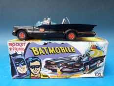 Corgi Toys diecast model Batmobile with Batman, Robin,