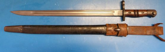 A WWI Remington (1913, 12 15 to blade) bayonet.