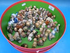 A collection of Wade Whimsies (approximately 70 in total) including monkeys, dogs,