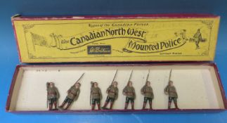 Britains lead Soldiers The Canadian North West Mounted Police Infantry,