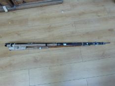 Three fishing rods including a Milbro