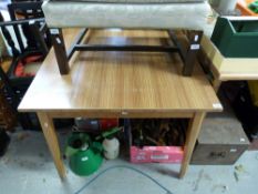 A retro formica kitchen table