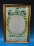 A July 4th 1976 200th anniversary Declaration of Independence commemorative poster,