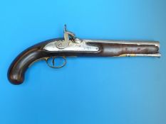 A percussion pistol stamped 54,