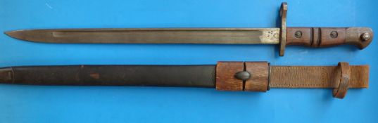 A Remington bayonet dated 1913,