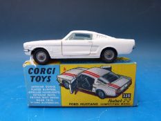 Corgi Toys diecast model Ford Mustang Fastback 2+2 competition model, 325, in original box.