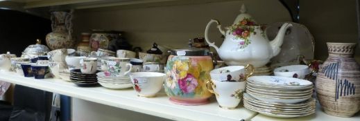 A collection of Royal Albert Old Country Roses and other ceramics