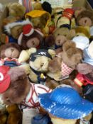 Forty of The Teddy Bear Collection bears (all with original magazines)