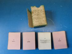 Vintage card game Bbifin or, The Witty Naturalist, a new game of 120 cards in a case,