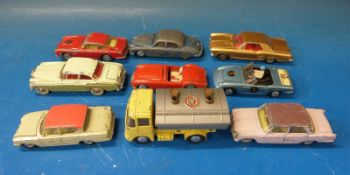 Ten Corgi diecast model vehicles