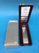 A cased Sinclair Sovereign limited edition Silver Jubilee calculator