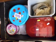 A selection of 12 bore / cartridge equipment including lead shot,