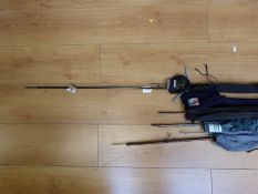A Daiwa Whisker fly 10ft 8/9 weight carbon fibre fly rod,