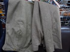 A collection of military uniforms etc to include REME and other hats, green beret, WRAC slacks,