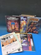 A collection of Dungeons and Dragons annuals and magazines