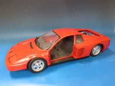 A large scale Pocher diecast model Ferrari by Rivarossi