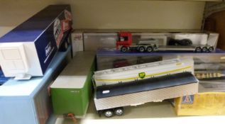 Ten various model lorries and lorry trailers,