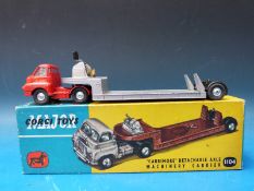 Corgi Toys diecast model 'Carrimore' detachable axle machinery carrier, 1104, in original box.