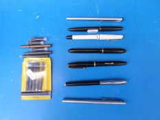 A collection of fountain pens to include Conway Stewart,