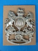 A Victorian officer's volunteers artillery helmet plate