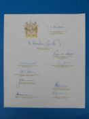 Rhodesia/ Zimbabwe historical interest :- one of the original signed Universal Declaration of