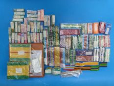 A large collection of unused Rhodesian medal ribbons including miniatures,