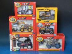 Six Britains Authentic Farm Models 1:32 scale diecast model tractors (all in original boxes)