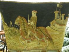 Two tapestry wall hangings