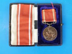 An Edward VI cased Board of Trade bronze medal for Gallantry in Saving Life at Sea awarded to