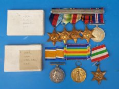 A WWI and WW2 father and son medal group awarded to 405386 1.