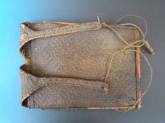 A Naga Indian / Burmese tribal wicker backpack with wooden reinforcing straps