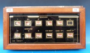 A servant's bell board