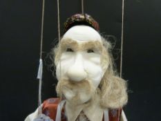 A vintage wooden puppet