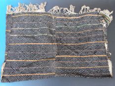 A Naga Indian / Burmese tribal jacket with geometric pattern