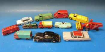 Six Dinky diecast model vehicles together with five various diecast model vehicles,