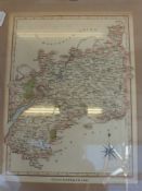 Five framed maps and reports on Cirencester,