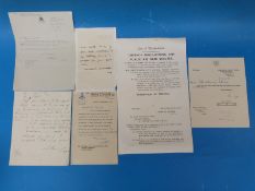 A quantity of WW2 and later military ephemera including City of Westminster air raid poster dated